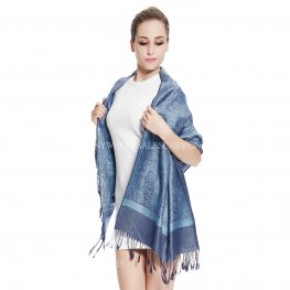 Jacquard Pashmina PL1806 Steel Blue