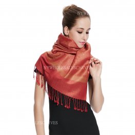 Jacquard Pashmina PL1811 Coral