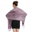 Jacquard Pashmina PL1863 Grey Purple