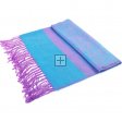 Jacquard Pashmina PL1893 Cyan Purple