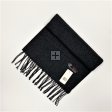 19-44 Cashmere Feel Scarf: Charcoal