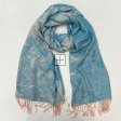 Romantic Peony Pashmina 22YZ-13 Sky Blue