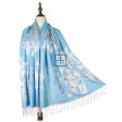 Romantic Peony Pashmina 22YZ-13 Sky Blue