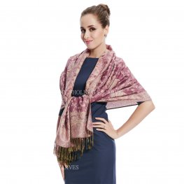 Gorgeous Paisley Pashmina 82322 Pink Yellow