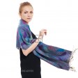 Luxurious Paisley Pashmina PL56-08 Purple Blue