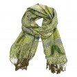 Luxurious Paisley Pashmina PL56-13 Green