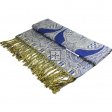 Luxurious Paisley Pashmina PL56-16 Blue