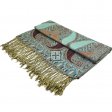 Luxurious Paisley Pashmina PL56-18 Sea Green