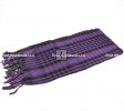 Keffiyeh Scarves #6017 Black/ Purple