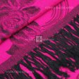 Two Tone Rose Pashmina 5408 HotPink/Black