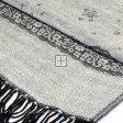 Lurex Paisley Pashmina 6306 Silver