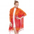 Lurex Paisley Pashmina 6311 Orange