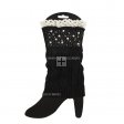 Beaded Short Leg Warmers 640780 (6 Colors 1 Doz)