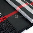 Giant Check Shawl AZ07-3 Color: Black