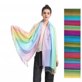 Charming Rainbow Pashmina SF23123 ( 12 COLORS, 1DZ)