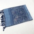 LUREX PAISLEY PASHMINA 6303 STEEL BLUE