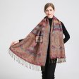 Metallic Big Paisley Pashmina SF23149 (10 Colors, 1 DZ)