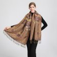 Metallic Big Paisley Pashmina SF23149 (10 Colors, 1 DZ)