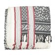 Speckle & Border Pattern Blanket Scarf YZ60 Black