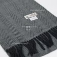Herringbone Plaid Scarf 04-14 Color: Black/Grey