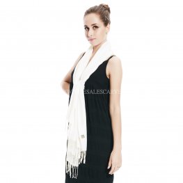 Solid Pashmina DXG03 Ivory