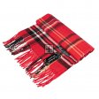 Cashmere Feel Scarf C18-4 Red/Black