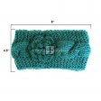 Knit Floral Head Band HDB52013 (9 Colors, 1 Doz)