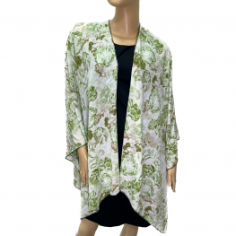 Lush Flowers Print Kimono HR23021-106