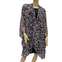 Wild Rose Print Kimono HR23021-132