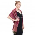 Indian Paisley Pashmina IPB10 Dark Pink