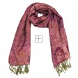 Indian Paisley Pashmina IPB10 Dark Pink