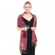 Indian Paisley Pashmina IPB10 Dark Pink