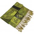 Indian Paisley Pashmina IPB14 Green