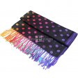 Multicolored Dot Pattern Scarf #JB419 (11 Colors, 1Doz)