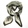 Satin Eye print Scarf LR2035-2 Cream