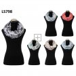 LS798 Butterfly Print Lightweight Soft Infinity Scarf