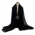 Silk Soft Oversize Shawl MM7704 Black