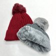 Cable Knit Pom-Pom Fleece Lined Hats NY3924 (8 Colors, 1 DZ)