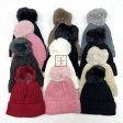 Cable Knit Pom-Pom Fleece Lined Hats NY3924 (8 Colors, 1 DZ)