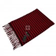 Houndstooth Plaid Scarf 06-07 RED /BLACK