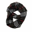 Plaid Cashmere Feel Infinity Scarf IF0714 Brown