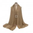 Silk Soft Oversize Shawl MM7709 Tan