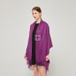 SF231451 Cashmere Touch Solid Shawl:Purple