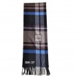 Cashmere Feel Scarf SW-37 Brown/black/blue