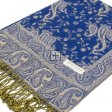 Gorgeous Paisley Pashmina 82308 Royal Blue