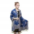 Gorgeous Paisley Pashmina 82308 Royal Blue