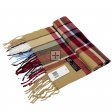 Cashmere Feel Scarf SW-11 Beige/Red/Blue