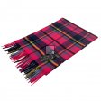 Cashmere Feel Scarf SW-15 Pink/Navy/Yellow