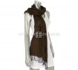 Wrinkle Solid Scarf M-24 Color: Brown