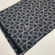 W1004-4 Fashion Cashmere Feel Scarf: Black/Grey